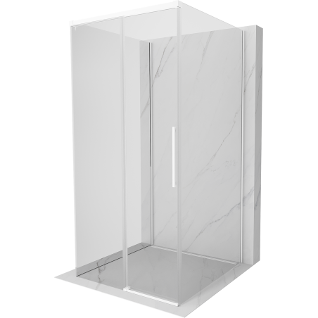 Mexen Rox-3S Duschkabine dreiseitig verschiebbar 110 x 110 cm, transparent, weiß - 8C2-110-110-20-00-3S