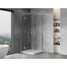 Mexen Mist-H L Duo Duschkabine mit Schwingtür 75 x 75 cm, transparent, chrom - 8A5L-075L-075P-01-00