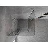 Mexen Mist-H L Duo Duschkabine, Schwingtür 95 x 95 cm, transparent, chrom - 8A5L-095L-095P-01-00