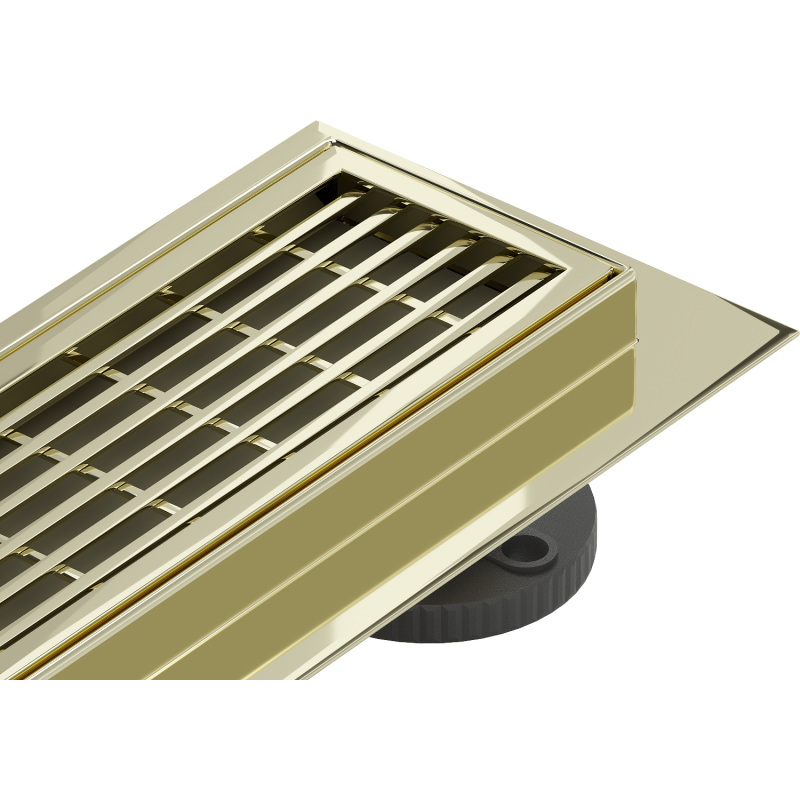 Mexen Flat 360° M33 Drehbarer Linearablauf 50 cm, gold - 1533050-40