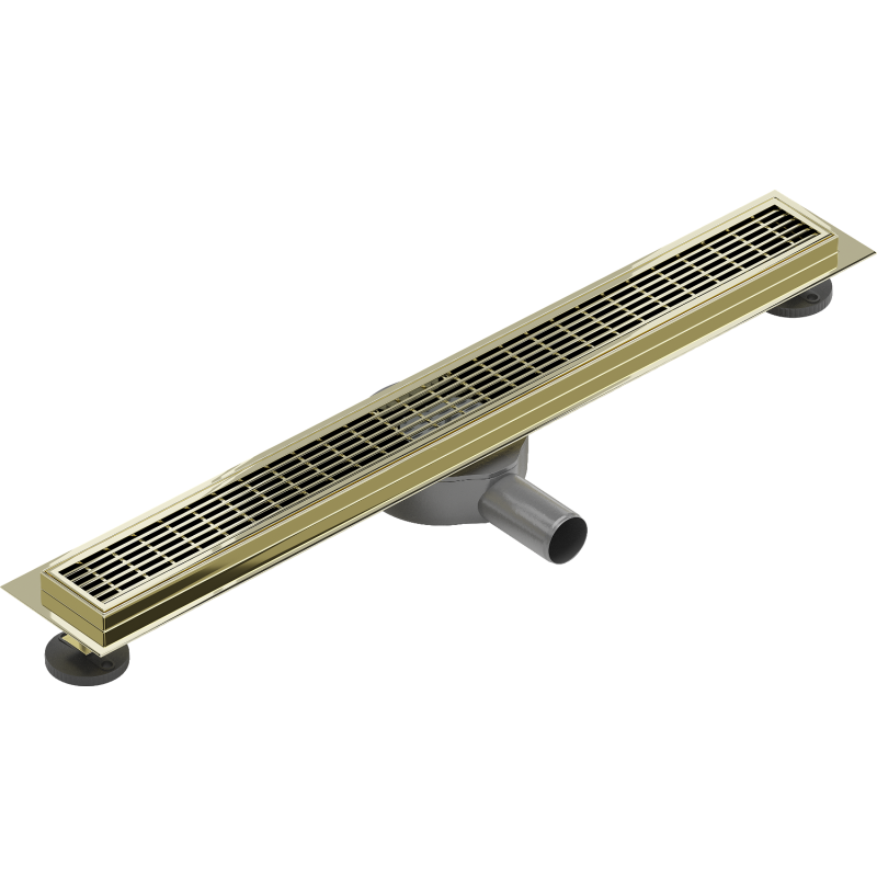 Mexen Flat 360° M33 Drehbarer linearer Ablauf 50 cm, Gold - 1533050-40