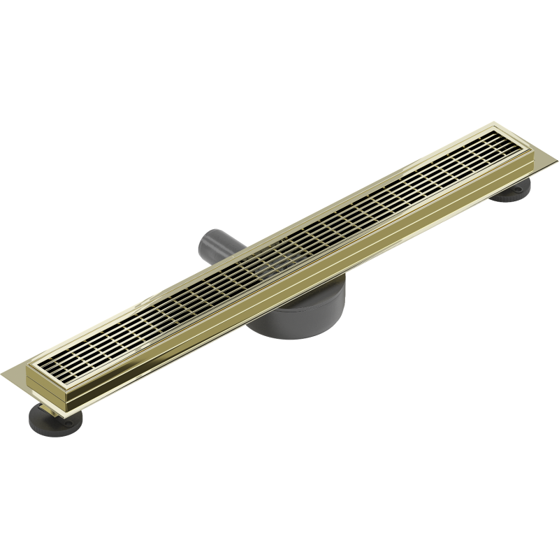 Mexen Flat 360° M33 Drehbarer linearer Ablauf 50 cm, Gold - 1533050-40