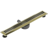 Mexen Flat 360° M33 Drehbarer linearer Ablauf 50 cm, Gold - 1533050-40