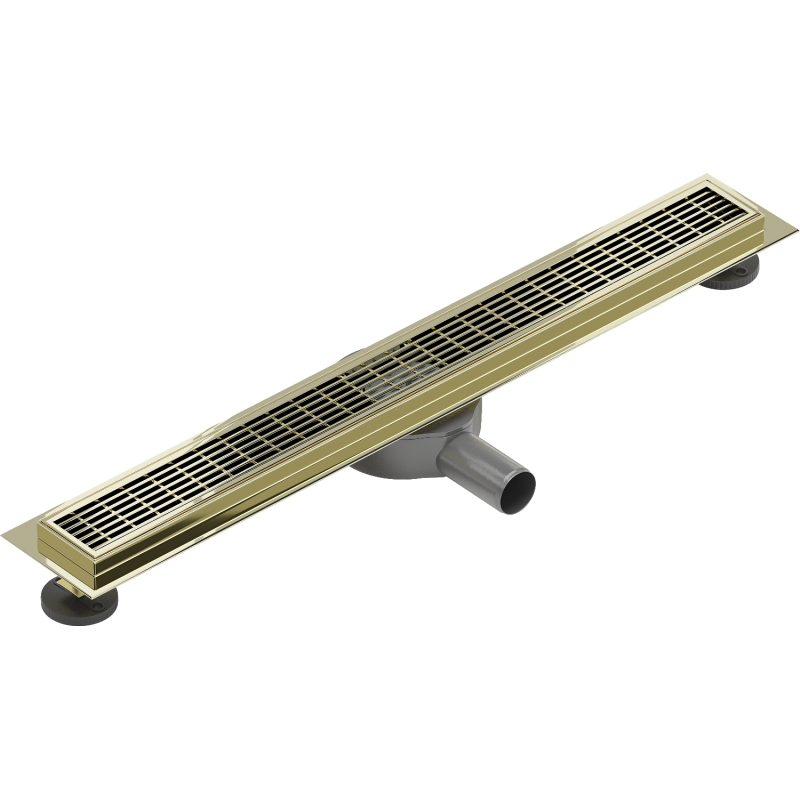 Mexen Flat 360° M33 Rotierender Rinnenablauf 70 cm, Gold - 1533070-40