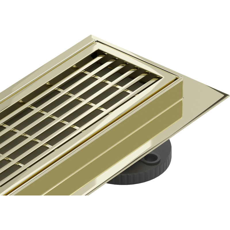 Mexen Flat 360° M33 drehbare Linienentwässerung 80 cm, Gold - 1533080-40