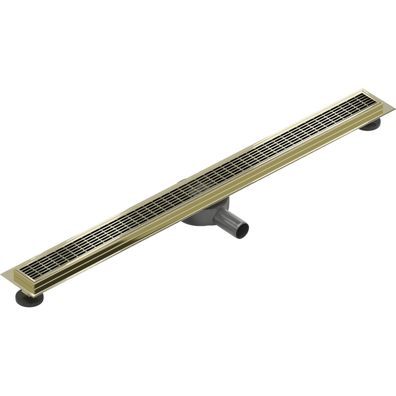 Mexen Flat 360° M33 drehbare Linienentwässerung 80 cm, Gold - 1533080-40