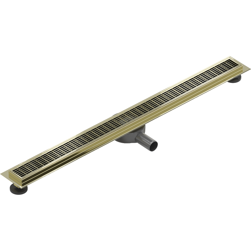 Mexen Flat 360° M33 Drehbarer Linienablauf 90 cm, Gold - 1533090-40