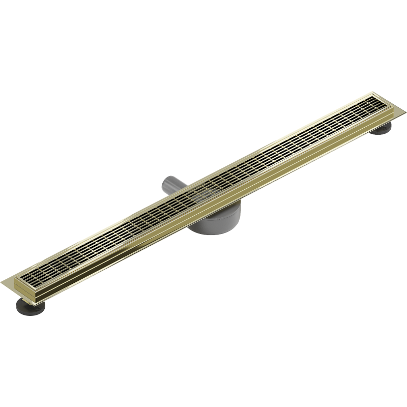 Mexen Flat 360° M33 Drehbarer Linienablauf 90 cm, Gold - 1533090-40
