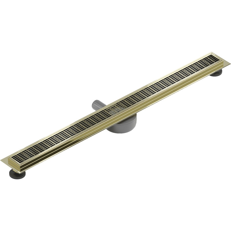 Mexen Flat 360° M33 rotierende Linienentwässerung 90 cm, gold - 1533090-40