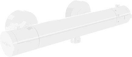 Mexen Kai thermostatische Duscharmatur, weiß - 77100-20
