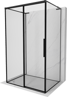 Mexen Rox-3S L 3-seitige Duschkabine, links verschiebbar 160 x 90 cm, schwarze Umrandung, schwarz - 8C2L-160-090-70-70-3S-L