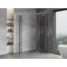 Mexen Mist-H L Duo Duschkabine rechts öffnend 90 x 95 cm, transparent, Chrom - 8A5L-090L-095P-01-00