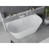 Mexen Oval Slim freistehende an der Wand montierte Badewanne 170 x 80 cm, weiß, weißer Überlauf - 52661708000-20