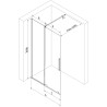 Mexen Velar Duschwand verschiebbar Walk-in 110 x 200 cm, graphit 8 mm, gold - 871-110-000-43-50