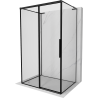 Mexen Rox-3S L Duschkabine 3-seitig, links verschiebbar 90 x 120 cm, schwarzer Rahmen, schwarz - 8C2L-090-120-70-70-3S-L