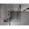 Mexen Mist-H L Duo Duschkabine Schwenkbar 120 x 120 cm, transparent, schwarz - 8A5L-120L-120P-70-00
