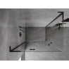 Mexen Mist-H L Duo Duschkabine schwenkbar links 115 x 85 cm, transparent, schwarz - 8A5L-115L-085P-70-00