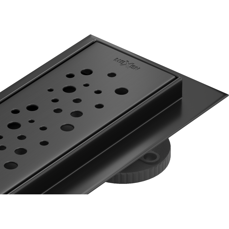 Mexen Flat 360° M12 Rotierende Linienentwässerung 70 cm, schwarz - 1721070-40