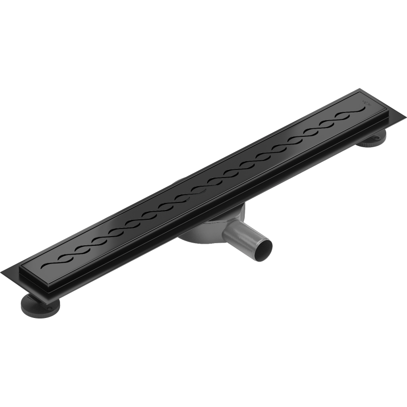 Mexen Flat 360° M18 drehbarer Rinnenablauf 60 cm, schwarz - 1723060-40