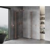 Mexen Mist-H L Duo Duschkabine 120 x 120 cm, transparent, gebürstetes Kupfer - 8A5L-120L-120P-65-00