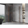 Mexen Mist-H L Duo Duschkabine Schwingtür links 110 x 80 cm, transparent, gebürstetes Kupfer - 8A5L-110L-080P-65-00