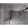 Mexen Mist-H L Duo Duschkabine, schwenkbar, links 100 x 90 cm, transparent, gebürstetes Kupfer - 8A5L-100L-090P-65-00