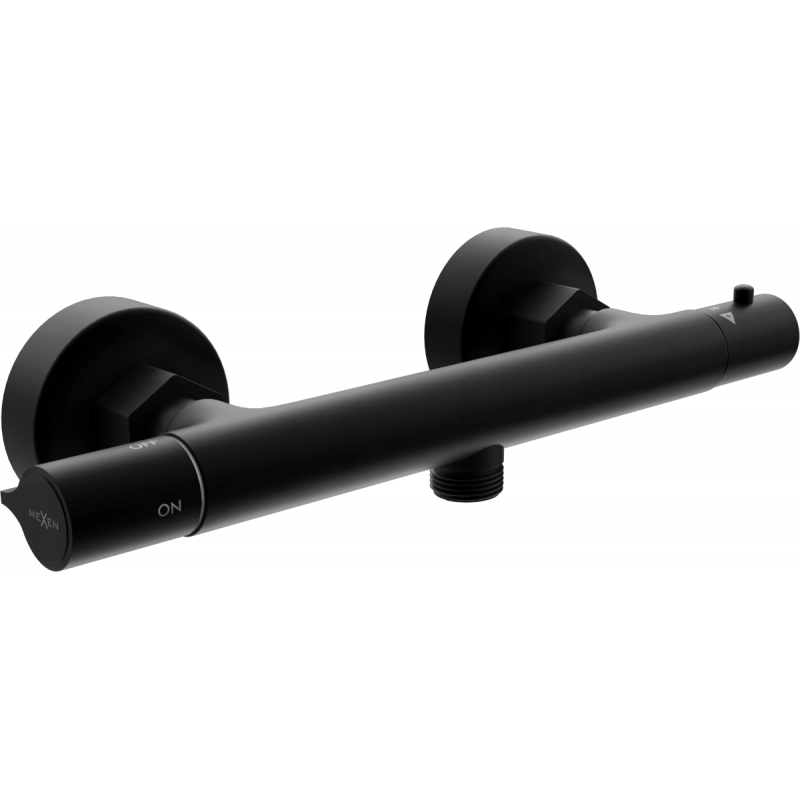 Mexen Slim thermostatische Duscharmatur, schwarz - 77105-70