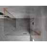 Mexen Mist-H L Duo Duschkabine rechts schwenkbar 70 x 85 cm, transparent, gebürstetes Kupfer - 8A5L-070L-085P-65-00