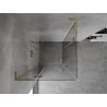 Mexen Mist-H L Duo Duschkabine schwenkbar 75 x 75 cm, transparent, gold - 8A5L-075L-075P-50-00