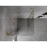 Mexen Mist-H L Duo Duschkabine schwingend 105 x 105 cm, transparent, gold - 8A5L-105L-105P-50-00