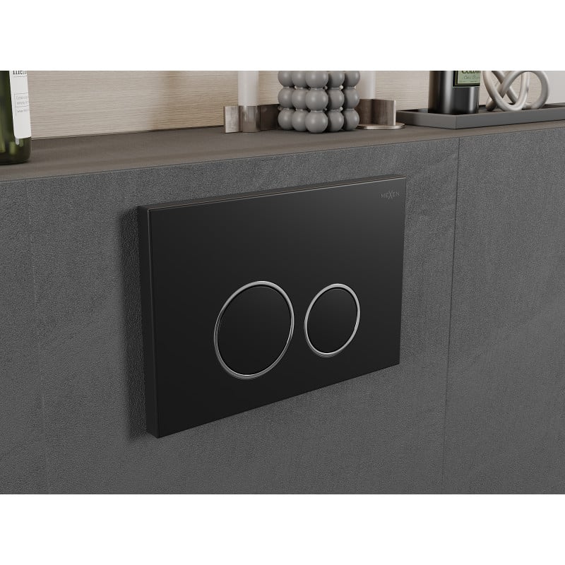 Mexen Fenix 05  spülknopf, schwarz matt - 600503