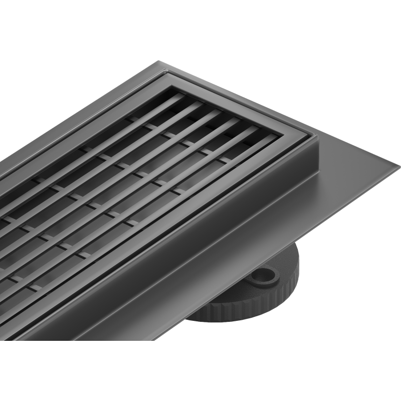 Mexen Flat 360° M33 drehbarer Linienabfluss 60 cm, schwarz - 1733060-40