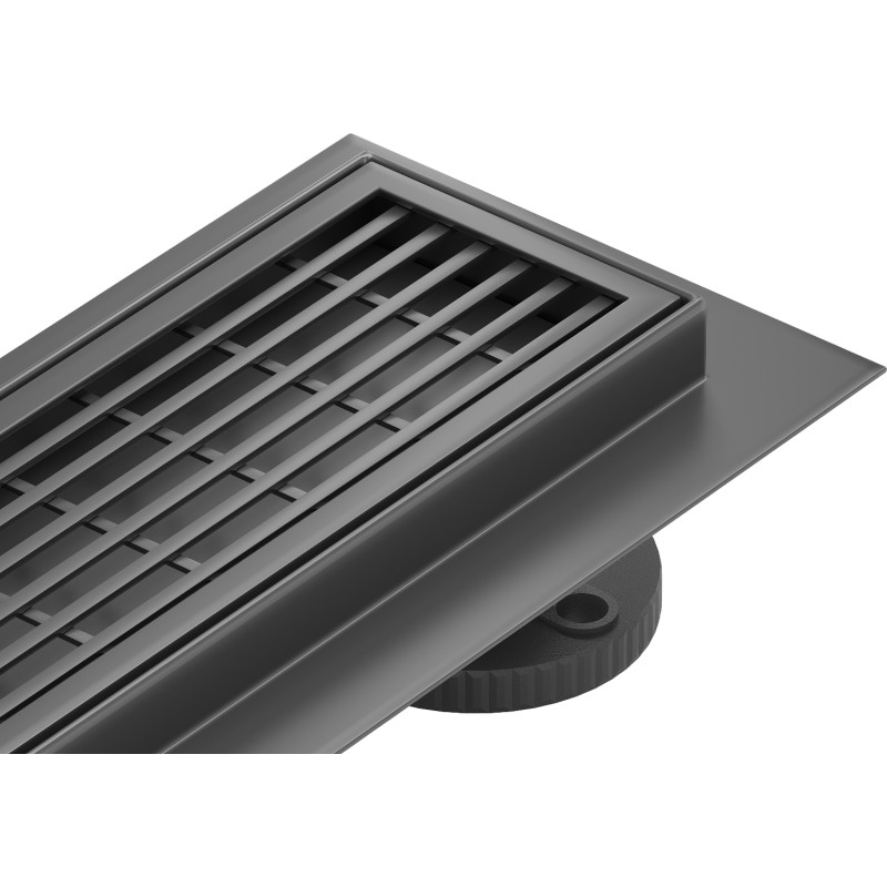Mexen Flat 360° M33 drehbarer Linienablauf 90 cm, schwarz - 1733090-40