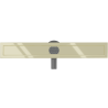 Mexen Flat 360° Drehbarer Körper für Linienablauf 70 cm, Gold - 1540070