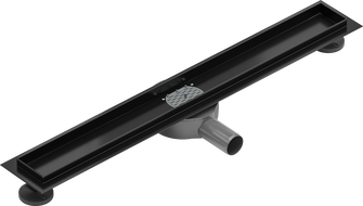 Mexen Flat 360° Rotierender Korpus für Linienentwässerung 70 cm, schwarz - 1740070