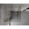 Mexen Mist-H L Duo Duschkabine schwingbar 95 x 95 cm, transparent, gebürstetes Gold - 8A5L-095L-095P-55-00