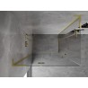 Mexen Mist-H L Duo Duschkabine klappbar links 85 x 80 cm, transparent, gold gebürstet - 8A5L-085L-080P-55-00