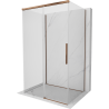 Mexen Rox-3S Duschecke 3-seitig verschiebbar 150 x 110 cm, transparent, Roségold - 8C2-150-110-60-00-3S