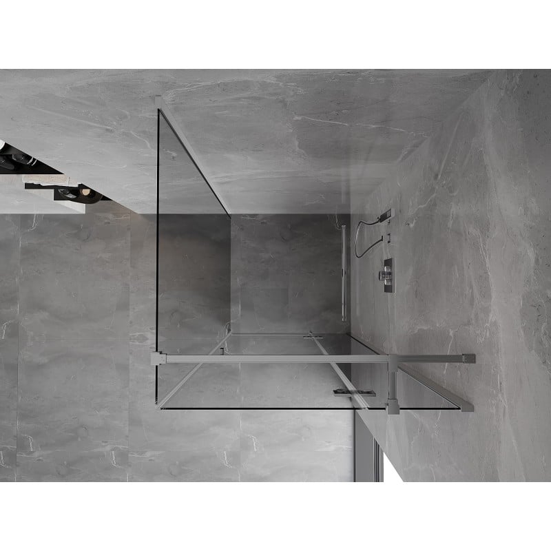 Mexen Mist-H T Duschkabine schwenkbar rechts 70 x 70 cm, transparent, Chrom - 8A5T-070-070-01-00-P
