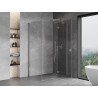 Mexen Mist-H T Duschkabine schwenkbar rechts 100 x 75 cm, transparent, chrom - 8A5T-100-075-01-00-P
