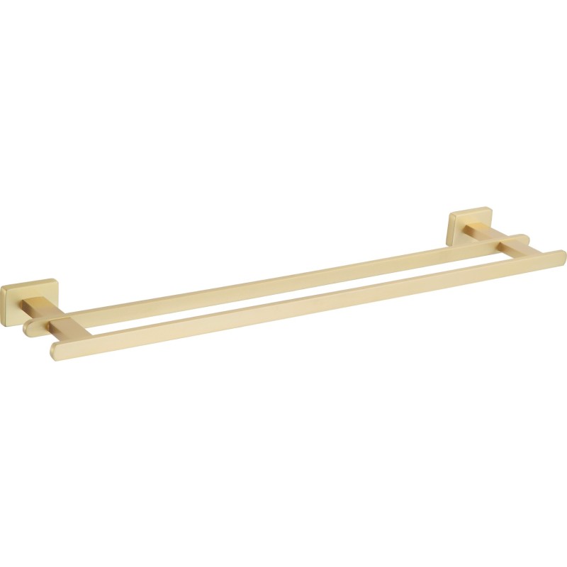 Mexen Arno doppelter Handtuchhalter, gebürstet gold - 7020725-55