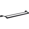 Mexen Rino doppelter Handtuchhalter, schwarz - 7027025-70