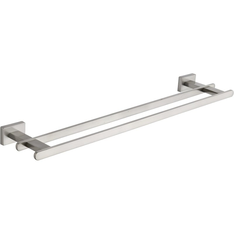 Mexen Arno doppelter Handtuchhalter, gebürsteter Nickel - 7020725-97