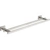 Mexen Arno doppelter Handtuchhalter, gebürsteter Nickel - 7020725-97