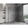 Mexen Mist-H T Duschkabine mit Schwingtür rechts 120 x 95 cm, transparent, Chrom - 8A5T-120-095-01-00-P