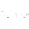 Mexen Arno Toilettenpapierhalter, schwarz - 70207333-70