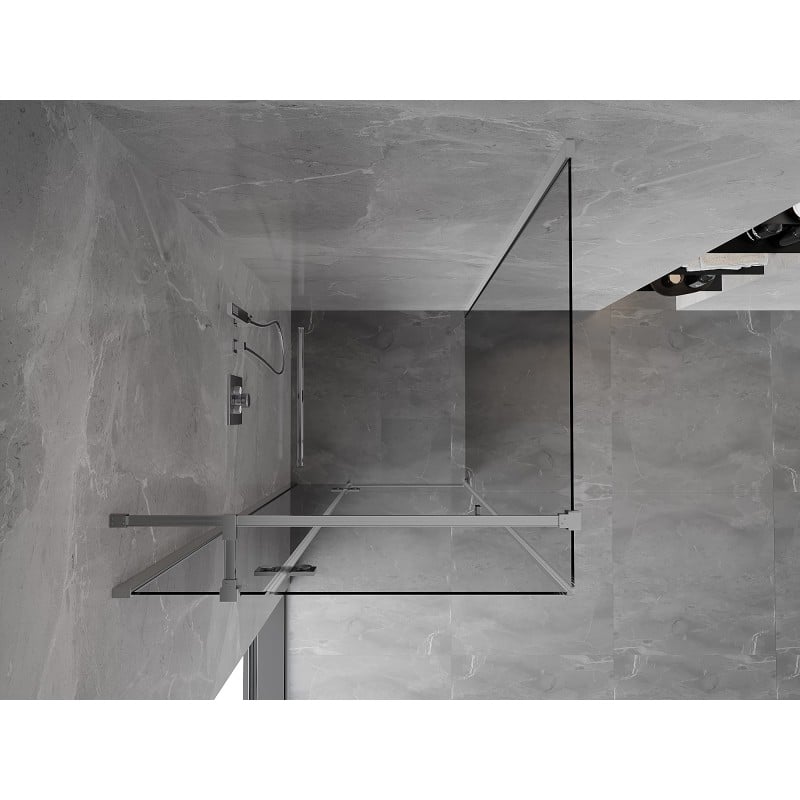 Mexen Mist-H T Duschkabine links öffnend 70 x 70 cm, transparent, Chrom - 8A5T-070-070-01-00-L