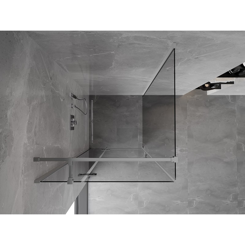 Mexen Mist-H T Duschkabine Schwingtür links 95 x 95 cm, transparent, chrom - 8A5T-095-095-01-00-L