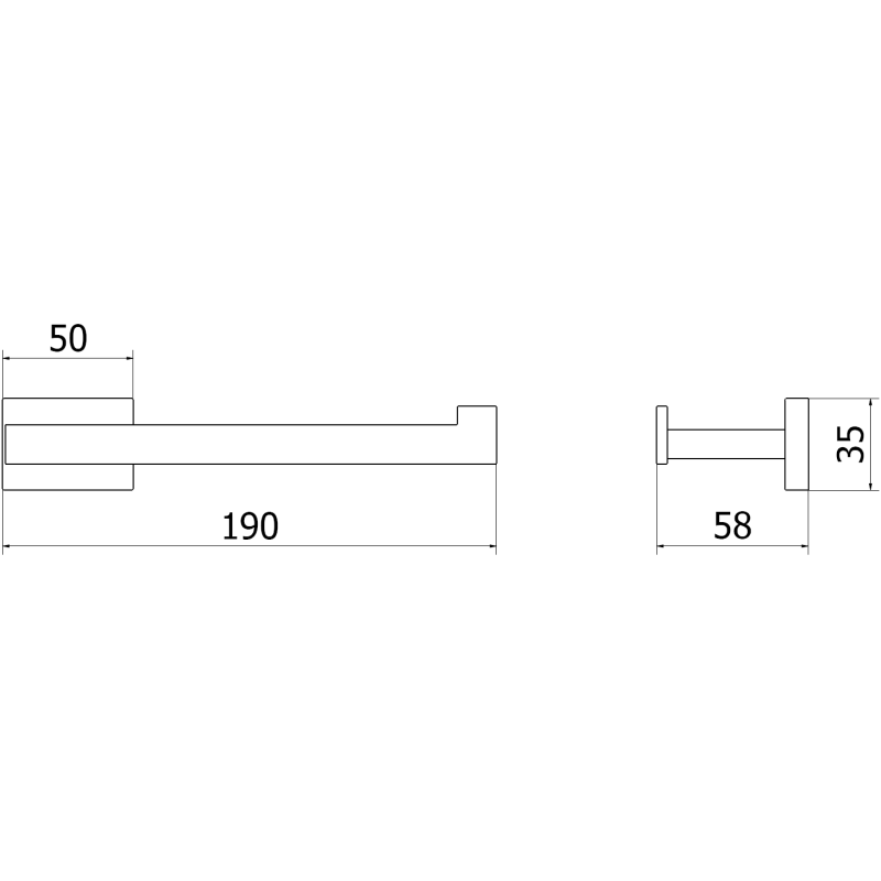 Mexen Arno Toilettenpapierhalter, gebürstetes Nickel - 70207333-97
