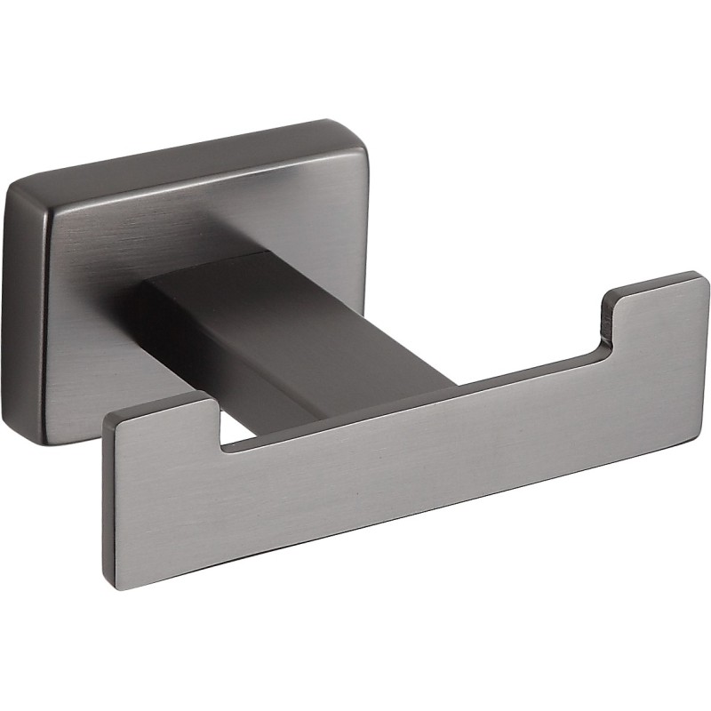 Mexen Arno doppelter Handtuchhaken, gebürstetes Gun Gray - 7020735-66